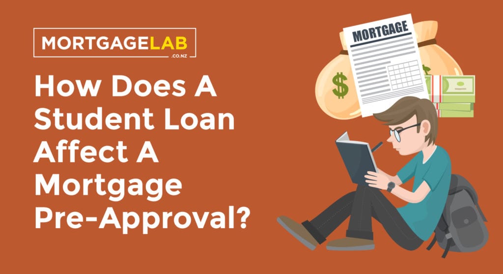 How does a student loan affect a mortgage pre-approval?